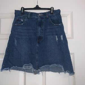 Umgee blue jean shirt.